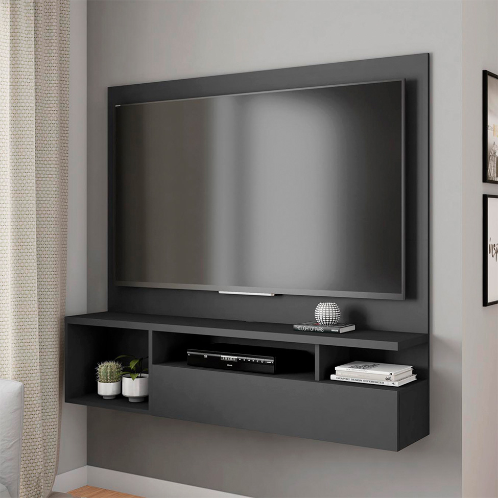 Painel para TV até 55 Polegadas Brasil 1 PT Preto