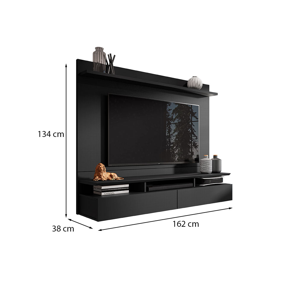 Painel para TV até 55 Polegadas Noruega Preto