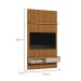 Painel para TV até 60 Polegadas Anne 1 PT Nature e Off White 140 cm