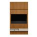 Painel para TV até 60 Polegadas Anne 1 PT Nature e Off White 140 cm