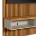 Painel para TV até 60 Polegadas Anne 1 PT Nature e Off White 140 cm