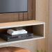 Painel para TV até 60 Polegadas Jurerê 1 PT Amêndoa e Off White