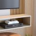 Painel para TV até 60 Polegadas Jurerê 1 PT Off White e Freijó