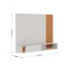 Painel para TV até 60 Polegadas Jurerê 1 Porta Off White e Freijó