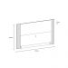 Painel para TV até 60 Polegadas Roma Off White e Cedro