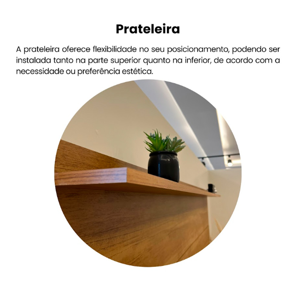 Painel para TV até 60 Polegadas Slim Cinamomo