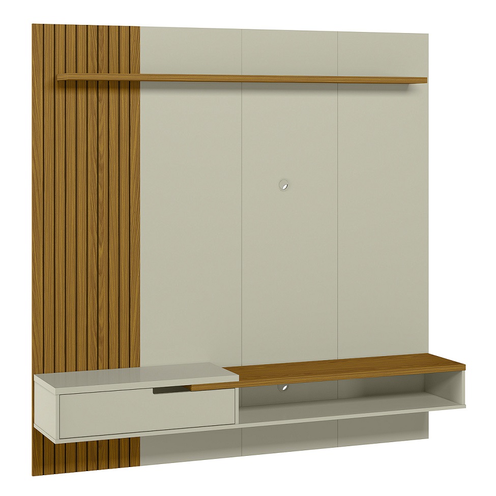 Painel para TV até 65 Polegadas Decor 1 GV Cedro e Off White