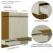 Painel para TV até 65 Polegadas Decor 1 GV Cedro e Off White