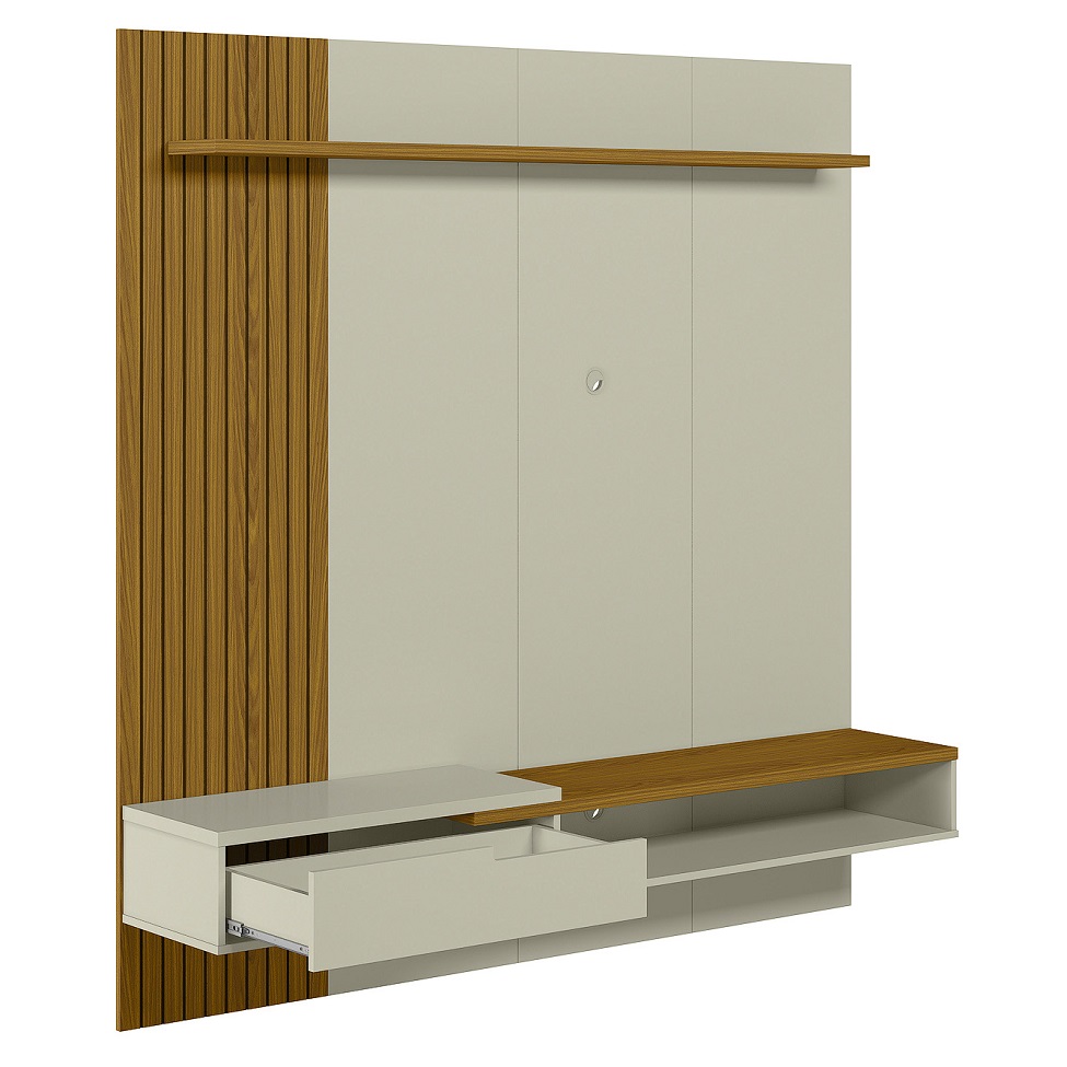 Painel para TV até 65 Polegadas Decor 1 GV Cedro e Off White