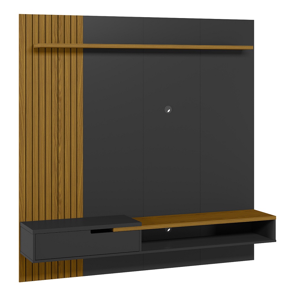 Painel para TV até 65 Polegadas Decor 1 GV Cedro e Preto