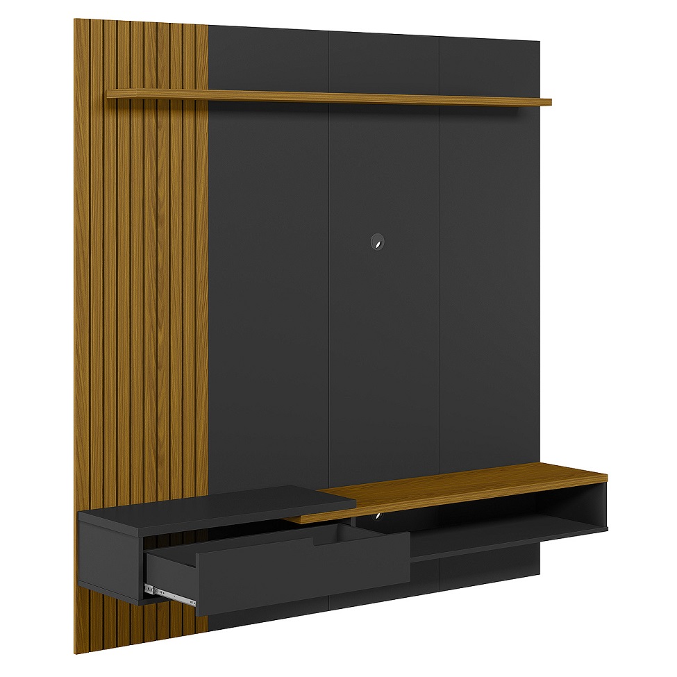 Painel para TV até 65 Polegadas Decor 1 GV Cedro e Preto