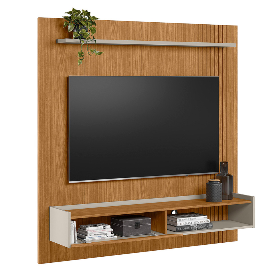 Painel para TV até 65 Polegadas Dublin 1 PT Nature e Off White