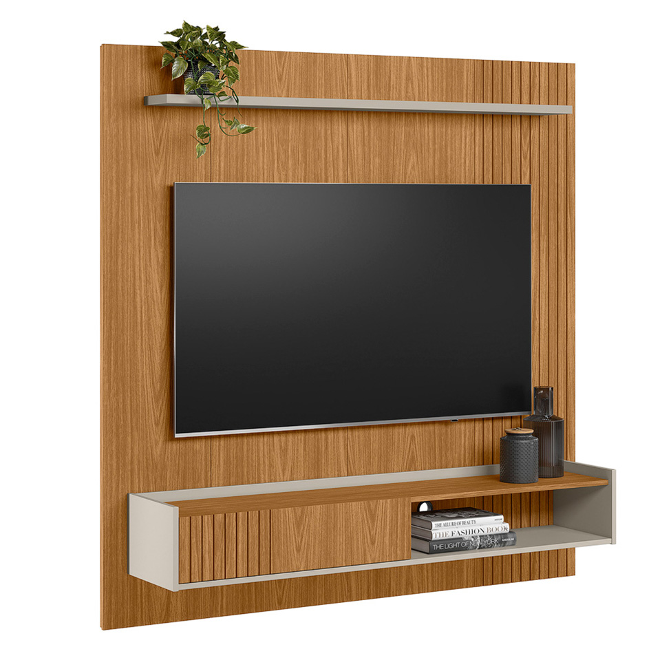 Painel para TV até 65 Polegadas Dublin 1 PT Nature e Off White