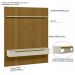 Painel para TV até 65 Polegadas Duetto 2 PT Cedro e Off White