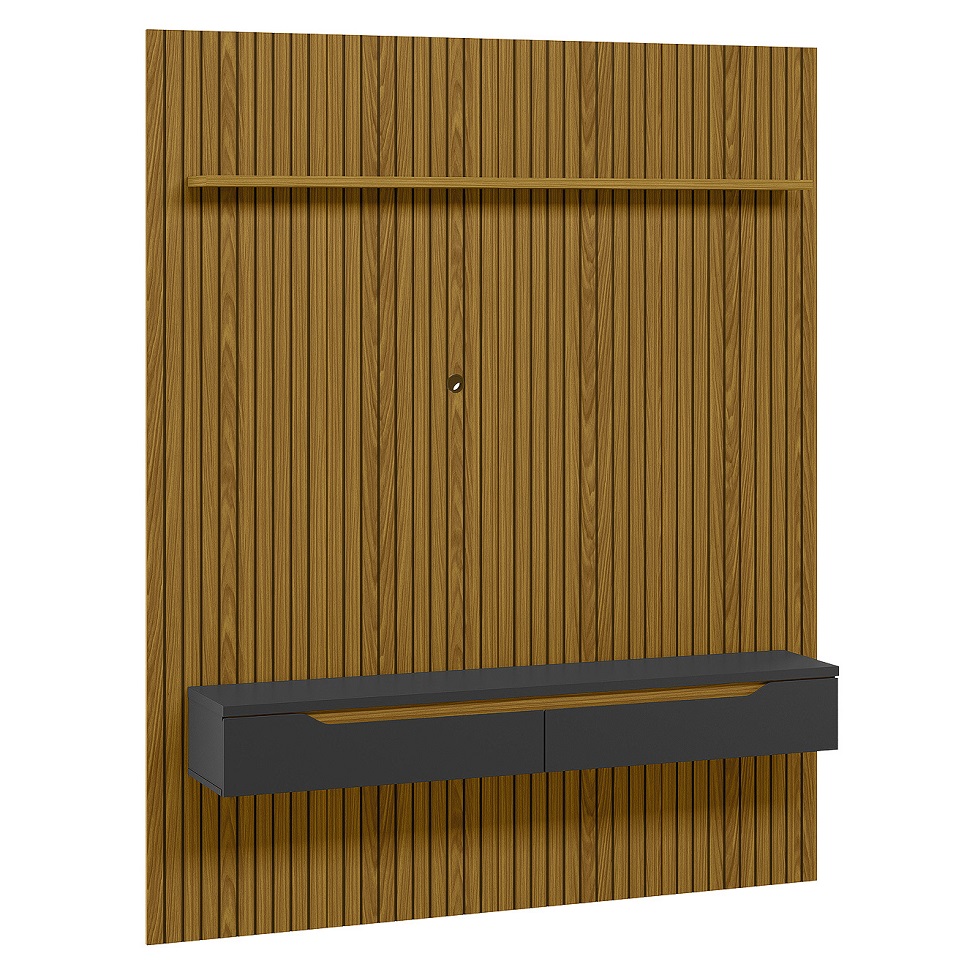 Painel para TV até 65 Polegadas Duetto 2 PT Cedro e Preto
