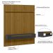 Painel para TV até 65 Polegadas Duetto 2 PT Cedro e Preto