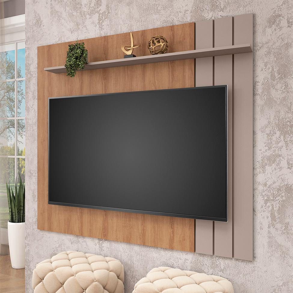 Painel para TV até 65 Polegadas Galla Mel e Fendi
