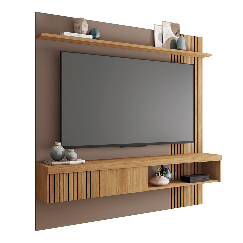 Painel para TV até 65 Polegadas Jade 1 PT Buriti e Fendi 150 cm