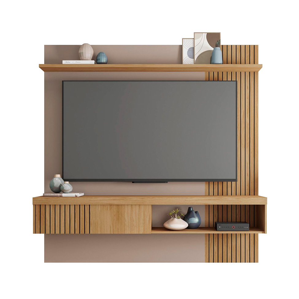 Painel para TV até 65 Polegadas Jade 1 PT Buriti e Fendi 180 cm