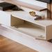 Painel para TV até 65 Polegadas Juriti 2 Portas Off White e Amêndoa