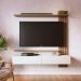 Painel para TV até 65 Polegadas Juriti 2 Portas Off White e Amêndoa