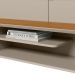 Painel para TV até 65 Polegadas Lugano 1 PT  Nature e Off White