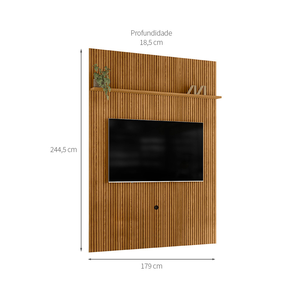 Painel para TV até 65 Polegadas New Interlagos Cumaru