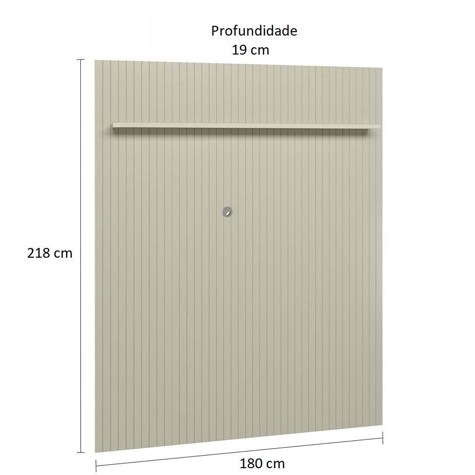 Painel para TV até 65 Polegadas Uno Off White