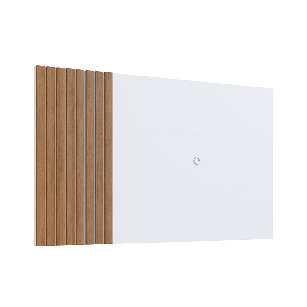 Painel para TV até 65 polegadas Haia Branco e Mel