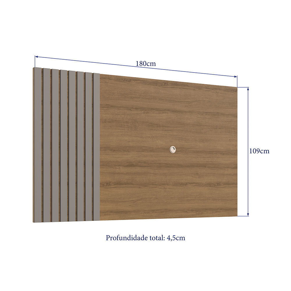 Painel para TV até 65 polegadas Haia Mel e Fumê