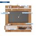 Painel para TV até 70 Polegas Boreal 1 PT Buriti e Off White