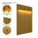 Painel para TV até 70 polegadas French com LED Cedro