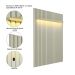 Painel para TV até 70 polegadas French com LED Off White
