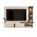 Painel para TV até 72 Polegadas Toronto Pinho e Off White