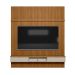 Painel para TV até 75 Polegadas Anne 2 PT Nature e Off White 220 cm