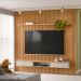 Painel para TV até 75 Polegadas Anne 2 PT Nature e Off White 260 cm