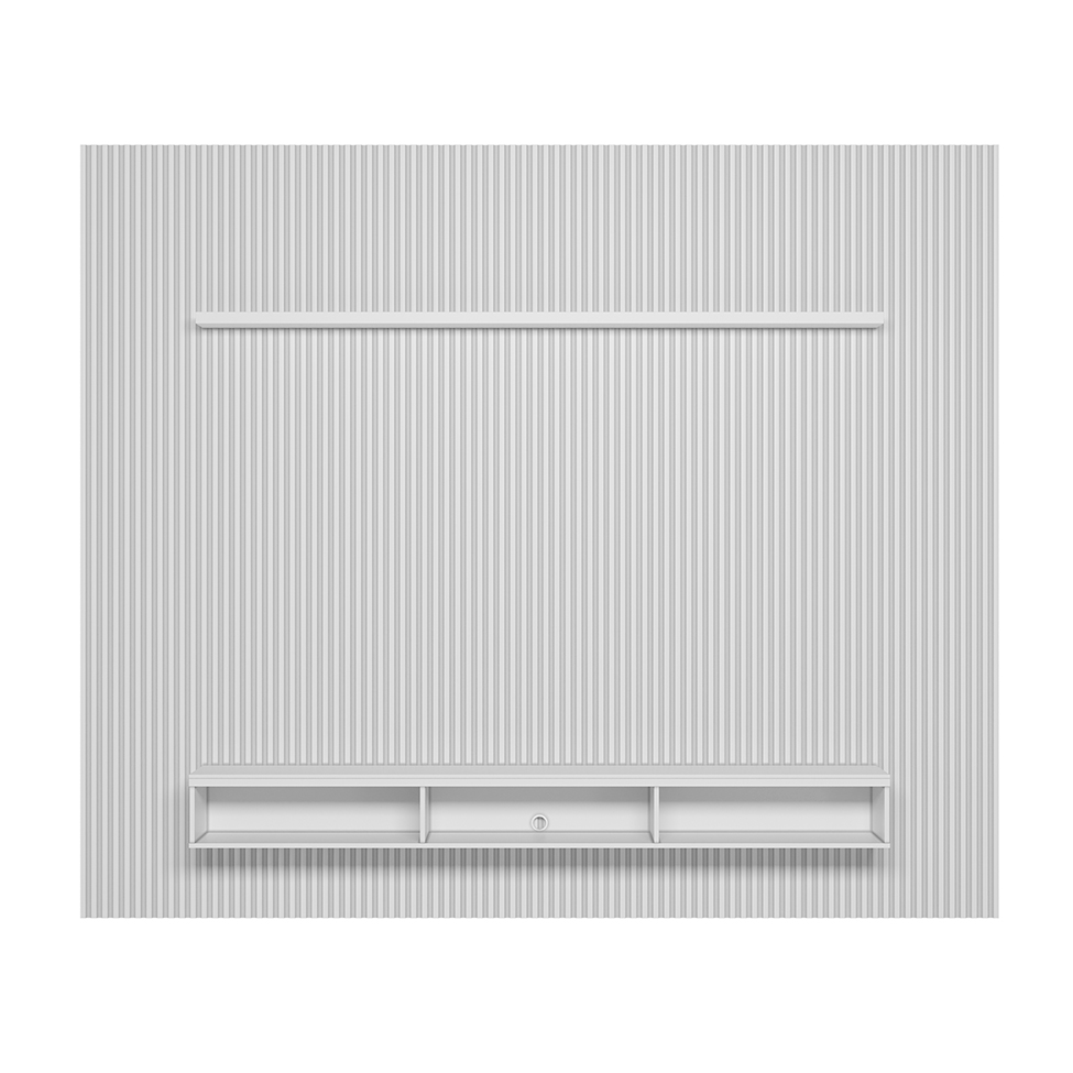 Painel para TV até 75 Polegadas Anne 2 PT Nature e Off White 300 cm