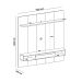 Painel para TV até 75 Polegadas Beluno com LED Cinamomo e Off White