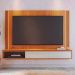 Painel para TV até 75 Polegadas Loa com LED 2 Portas Freijó e Off White