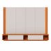 Painel para TV até 75 Polegadas Loa com LED 2 Portas Off White e Freijó