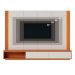 Painel para TV até 75 Polegadas Loa com LED 2 Portas Off White e Freijó
