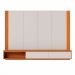 Painel para TV até 75 Polegadas Loa com LED 2 Portas Off White e Freijó
