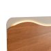 Painel para TV até 75 Polegadas Lumiere com LED 3 Gavetas Cinamomo e Off White