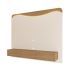 Painel para TV até 75 Polegadas Lumiere com LED 3 Gavetas Off White e Carvalho