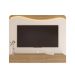 Painel para TV até 75 Polegadas Lumiere com LED 3 Gavetas Off White e Carvalho