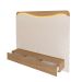 Painel para TV até 75 Polegadas Lumiere com LED 3 Gavetas Off White e Carvalho
