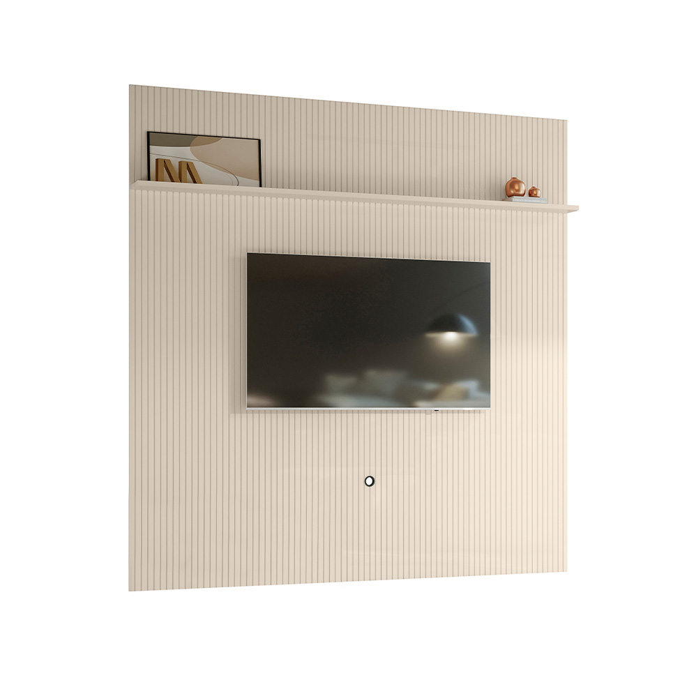 Painel para TV até 75 Polegadas New Guaporé Off White