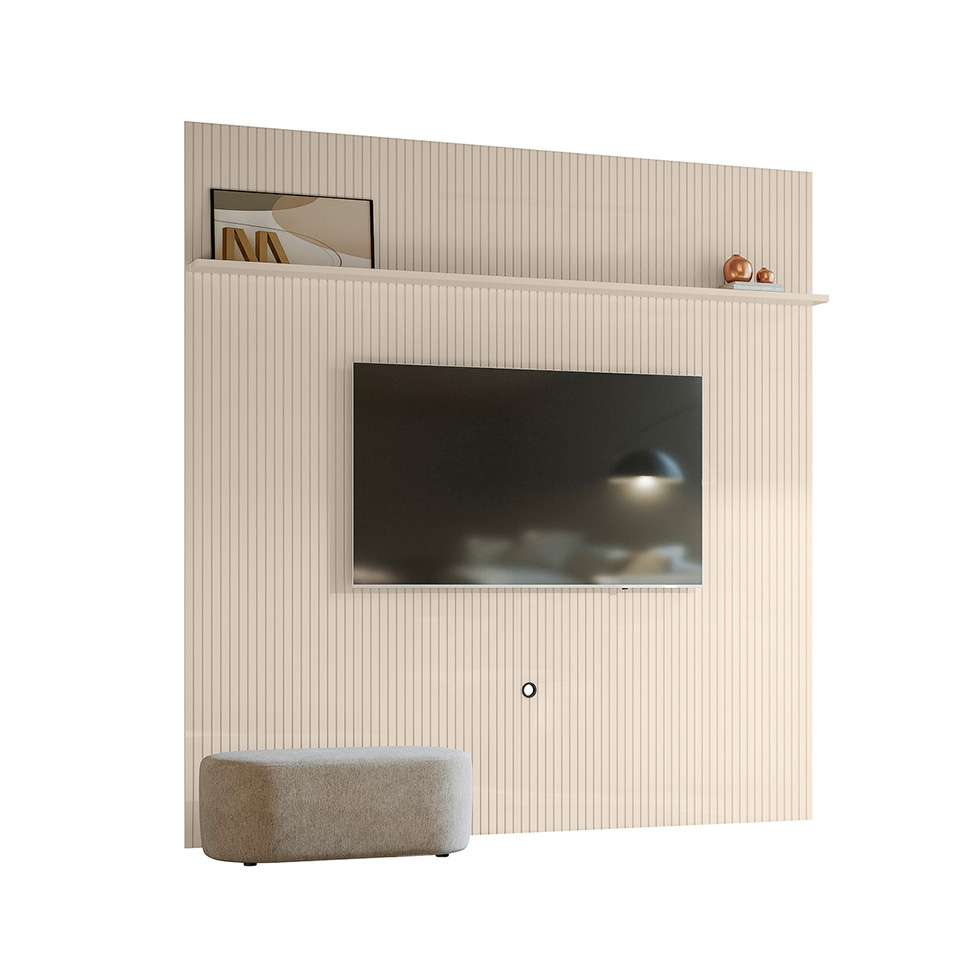 Painel para TV até 75 Polegadas New Guaporé Off White