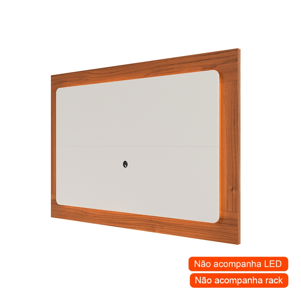 Painel para TV até 75 Polegadas Oslo Canela e Off White 182 cm