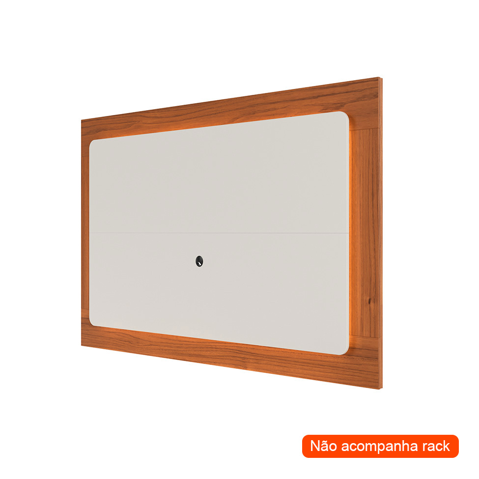 Painel para TV até 75 Polegadas Oslo Canela e Off White 182 cm